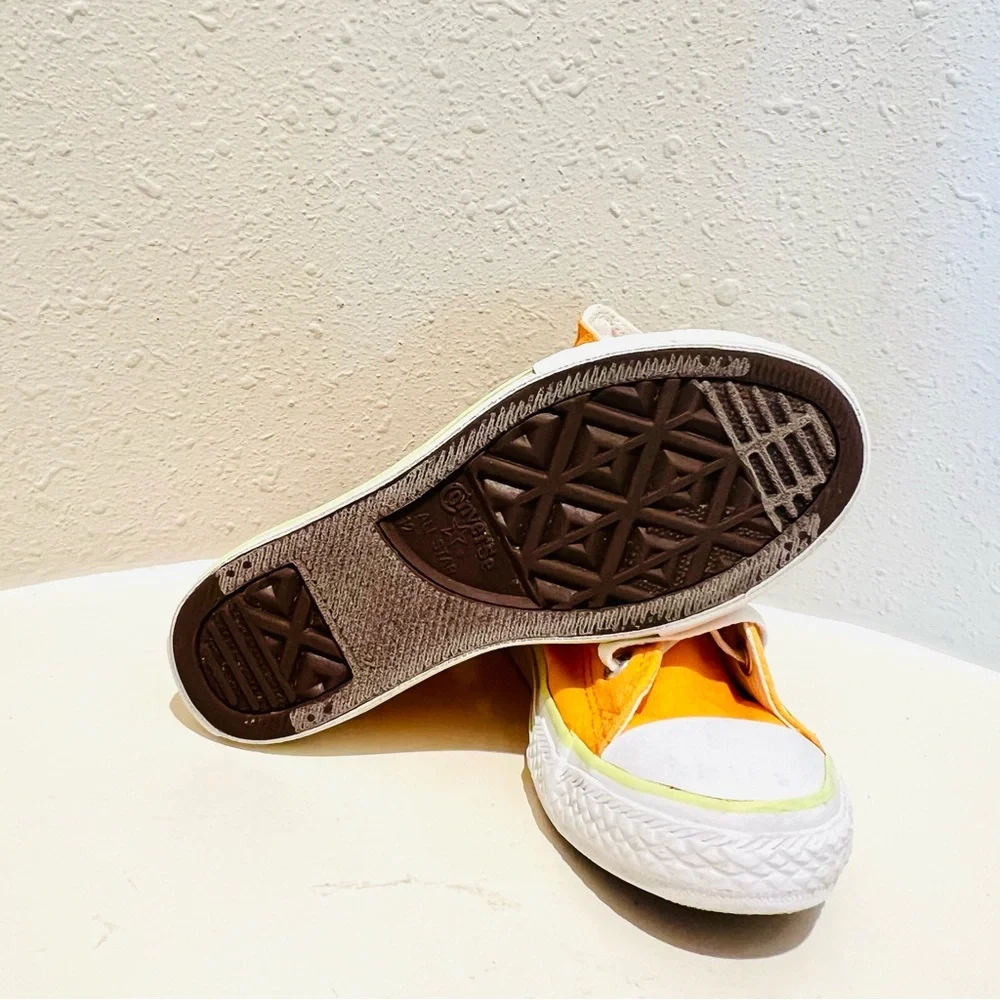 Converse Kids Custom Rare Unisex Hi Top Yellow Sneakers Size 12